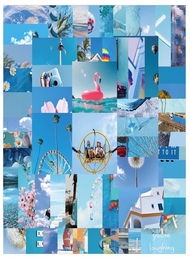 iDream Self-Adhesive Sky Blue Theme Poster Stickers (Set of 60) - 4.5 cm x 4.5 cm, Perfect for Walls, Decor, Craft Projects and DIY Activities - Image 5